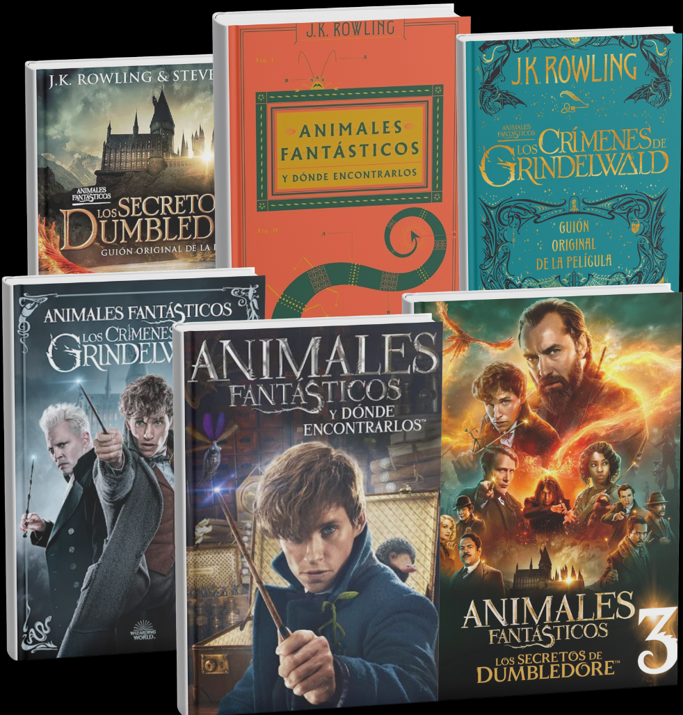 Animales Fantásticos🧳(3 Películas + 3 Libros Oficiales)